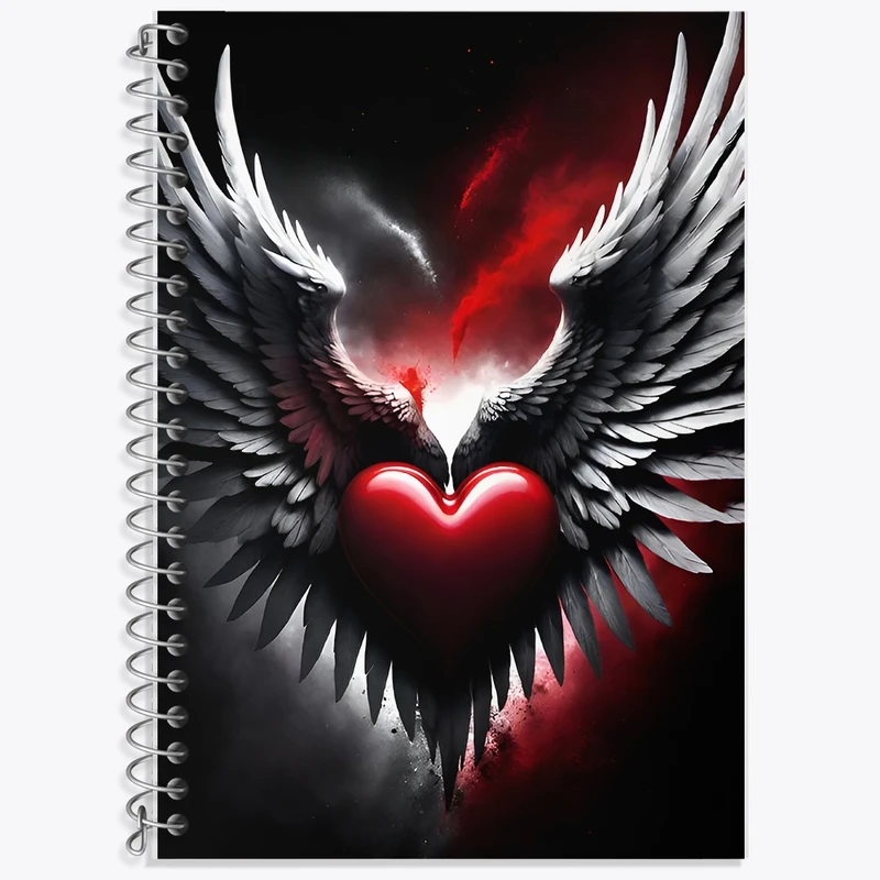 دفتر لغت 50 برگ خندالو طرح قلب کد F8975