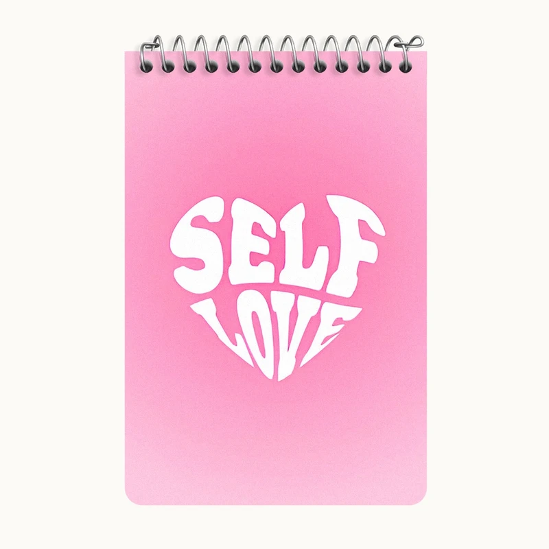 دفتر یادداشت 50 برگ خندالو طرح Self Love کد F3845