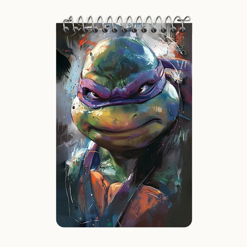 دفتر یادداشت 50 برگ خندالو طرح لاکپشت های نینجا کد F6566