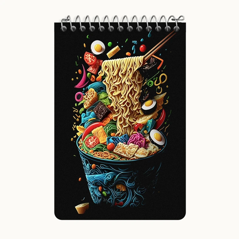 دفتر یادداشت 50 برگ خندالو طرح نودل کد F10845