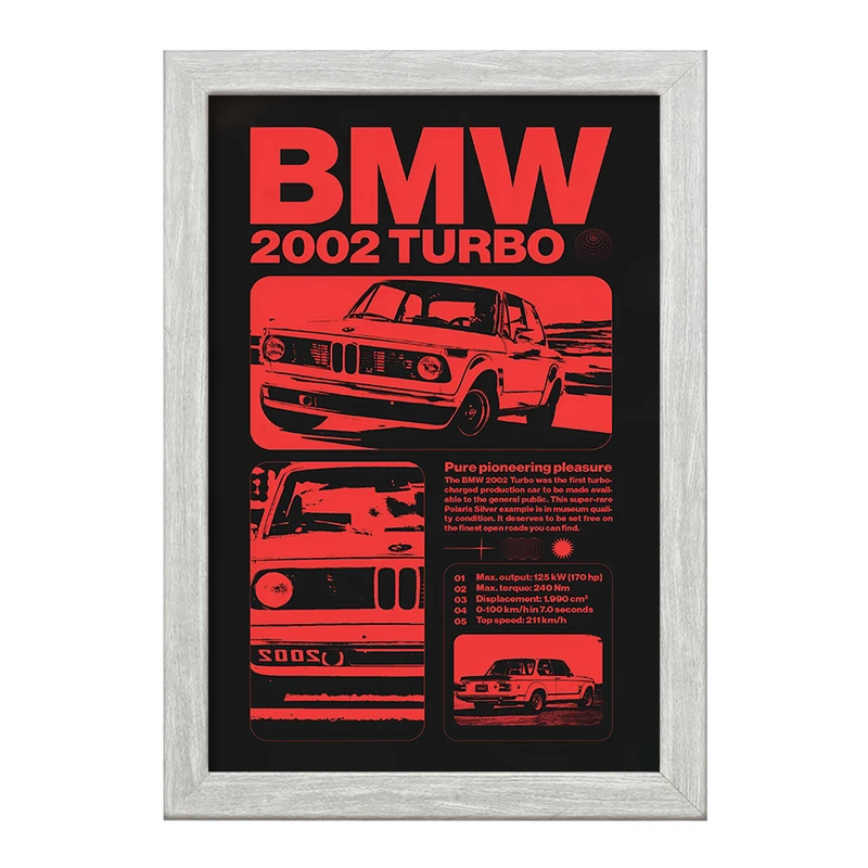 تابلو خندالو طرح بی ام دبلیو (BMW) کد F6398