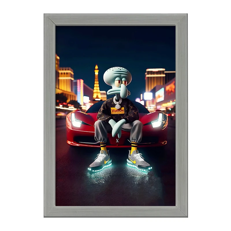 تابلو خندالو طرح اختاپوس باب اسفنجی کد F4400