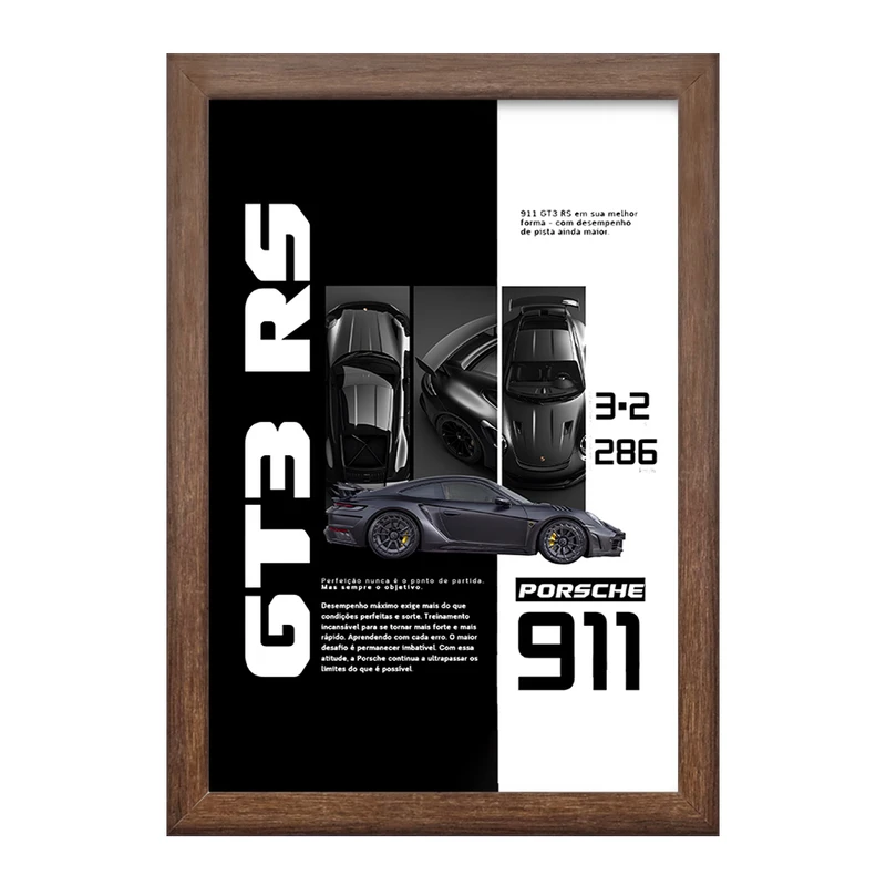 تابلو خندالو طرح پورشه (Porsche 911 GT3) کد F13738