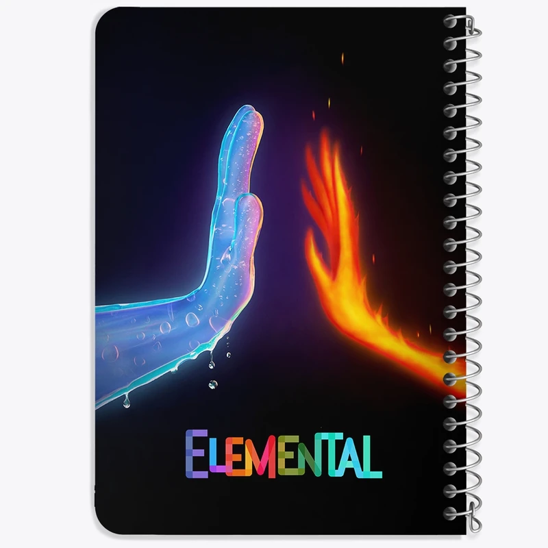 دفتر یادداشت 50 برگ خندالو طرح بنیادین Elemental کد 31036