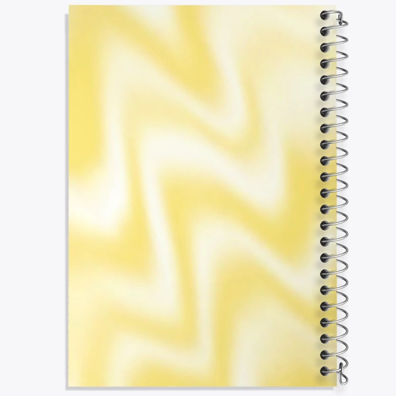 دفتر طراحی 50 برگ خندالو طرح زرد مینیمال کد N2770