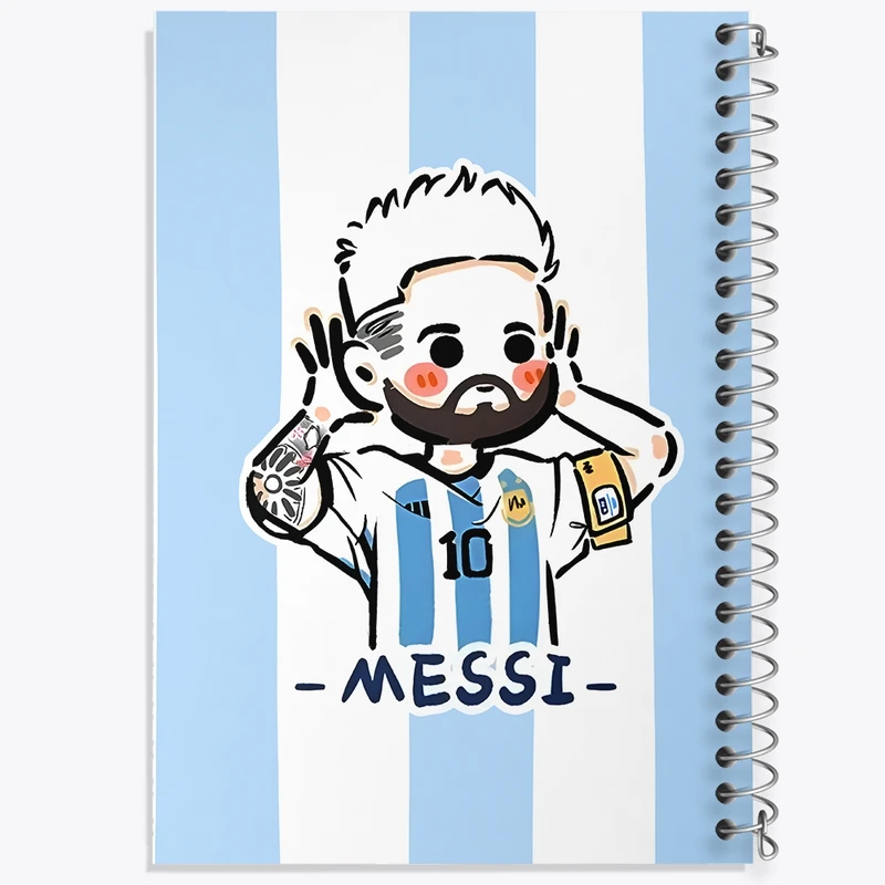 دفتر شطرنجی 50 برگ خندالو طرح لیونل مسی کد N6673