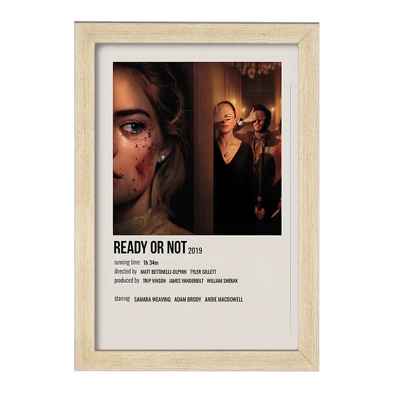 تابلو خندالو طرح آماده ‌ای یا نه (Ready or Not) کد F13038