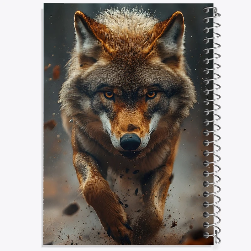 دفتر مشق 100 برگ خندالو طرح گرگ کد F10686