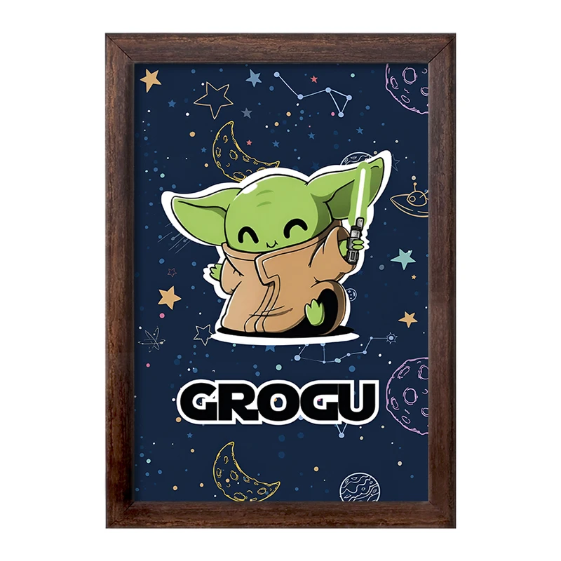 تابلو خندالو طرح بیبی یودا کد F11023