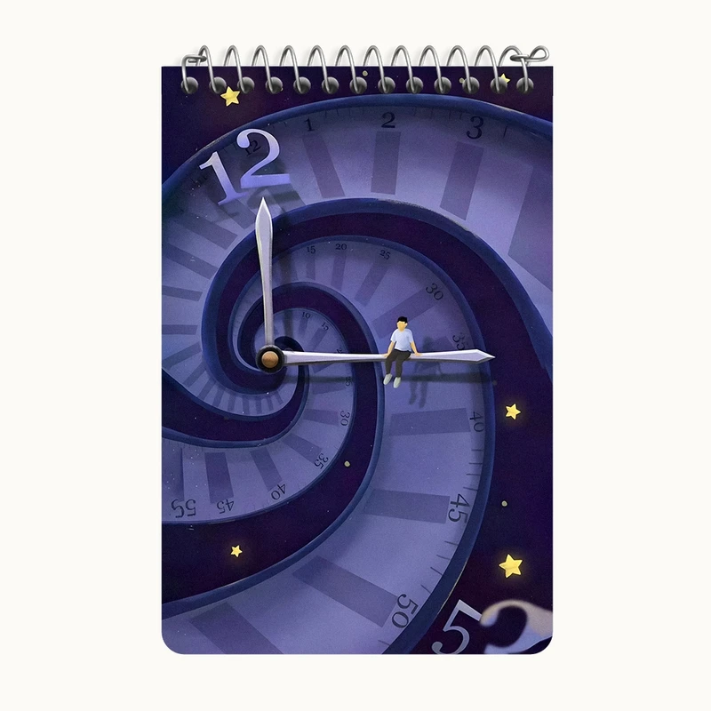 دفتر یادداشت 50 برگ خندالو طرح زمان کد F10625