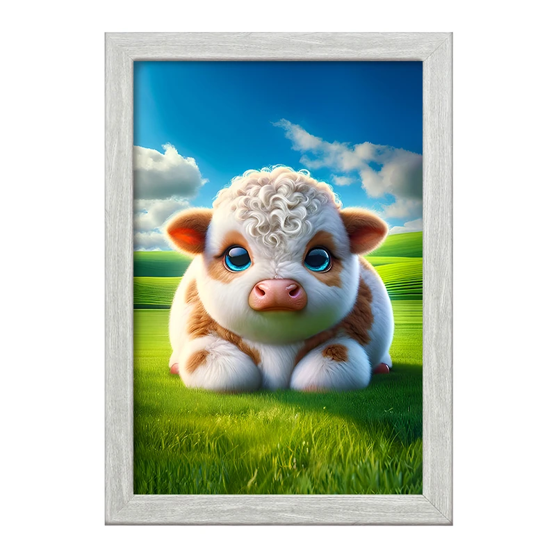 تابلو خندالو طرح گاو (Cow) کد F7539