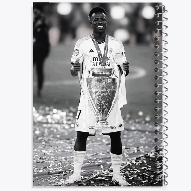 دفتر مشق 100 برگ خندالو طرح وینیسیوس جونیور (Vinicius Junior) کد F14295