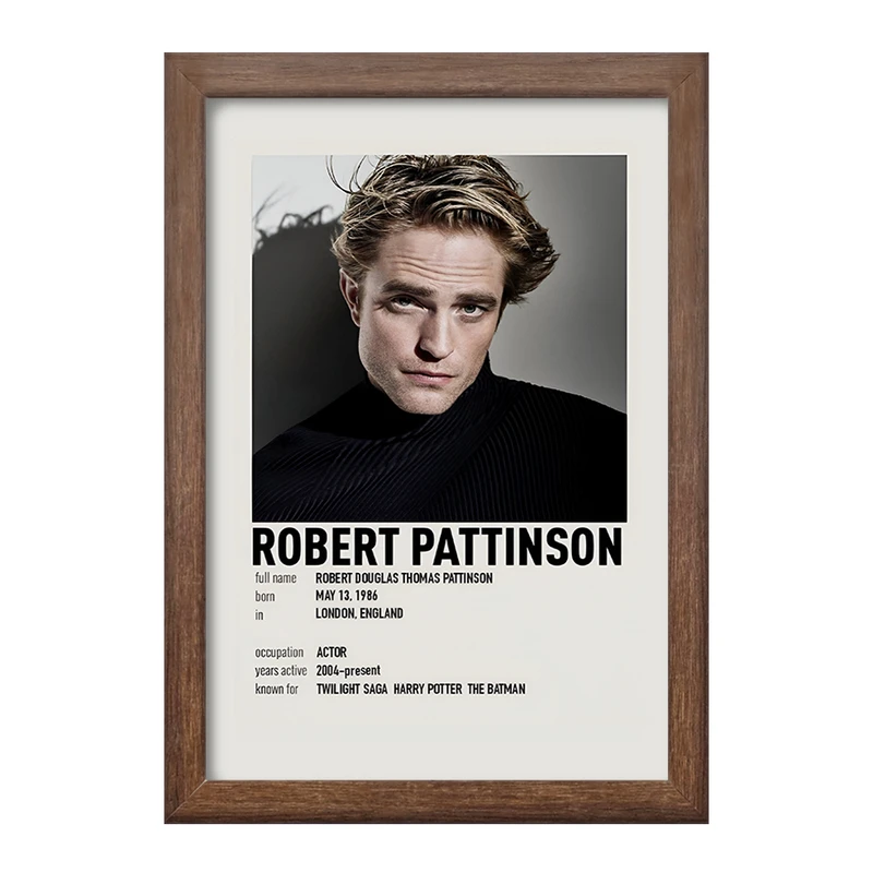 تابلو خندالو طرح رابرت پتینسون (Robert Pattinson) کد F13145
