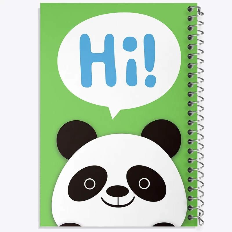 دفتر طراحی 50 برگ خندالو طرح پاندا بامزه کد F2003