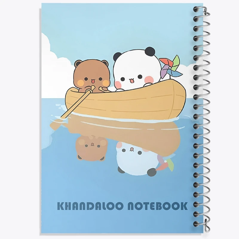 دفتر طراحی 50 برگ خندالو طرح پاندا و خرس بامزه کد N6191
