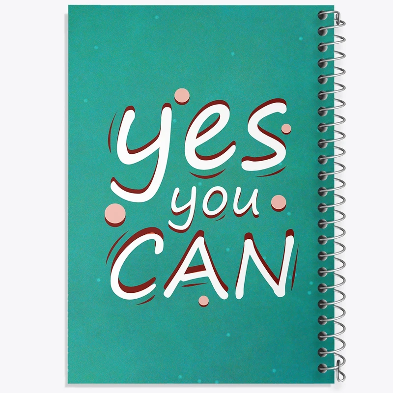 دفتر طراحی 50 برگ خندالو طرح Yes You Can  کد 10046