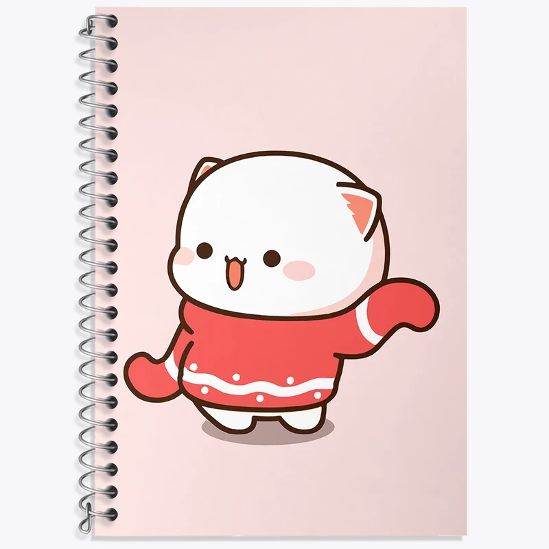 دفتر لغت 50 برگ خندالو طرح گربه بامزه کد N6675