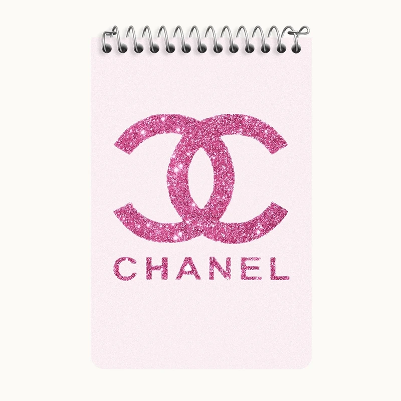 دفتر یادداشت 50 برگ خندالو طرح شنل (Chanel) کد F10647