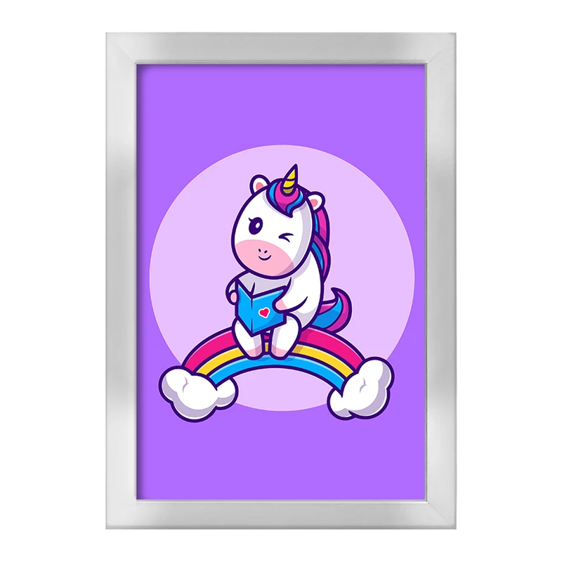 تابلو خندالو طرح اسب تک شاخ یونیکورن  کد 3827