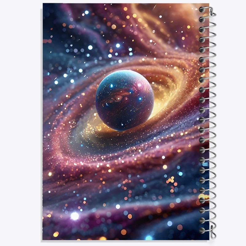 دفتر لیست خرید 50 برگ خندالو طرح کهکشان کد F11521