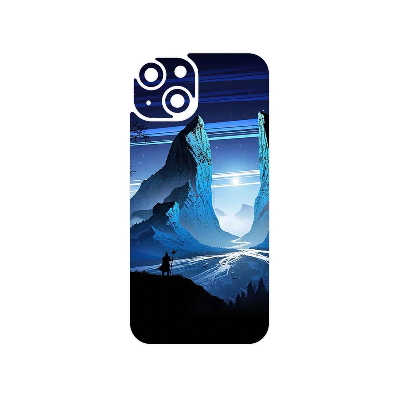 برچسب پوششی ماهوت مدل Blue Mountains Digital Art مناسب برای گوشی موبایل اپل iPhone 14