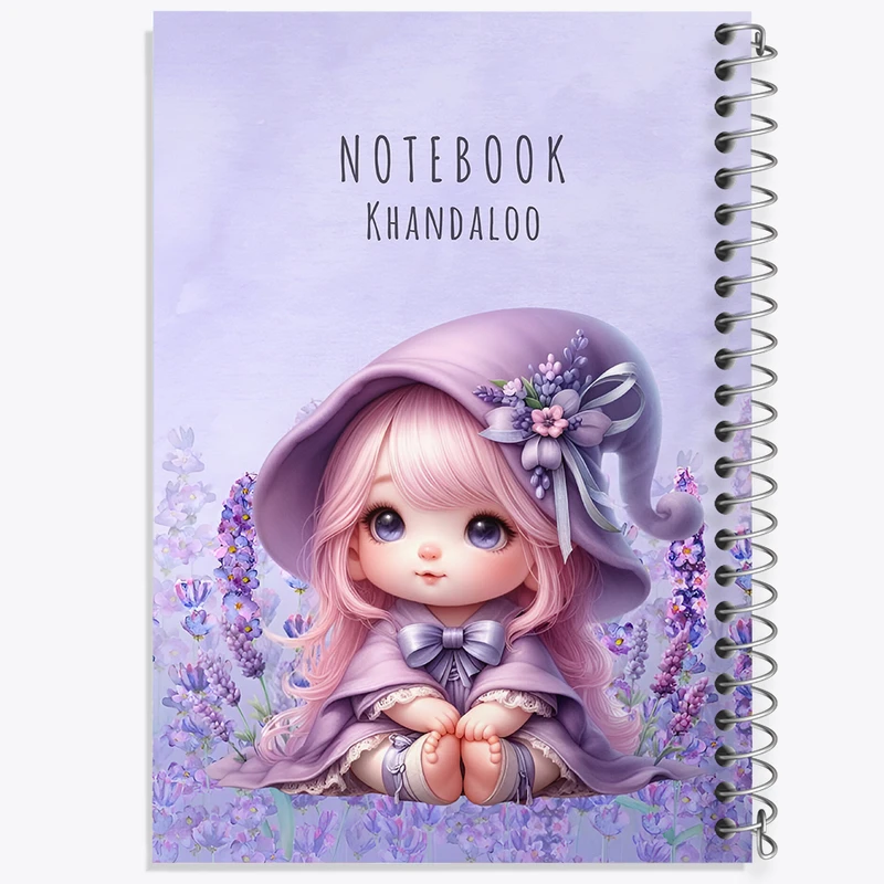 دفتر مشق 50 برگ خندالو طرح دخترانه کودکانه کیوت کد N6632