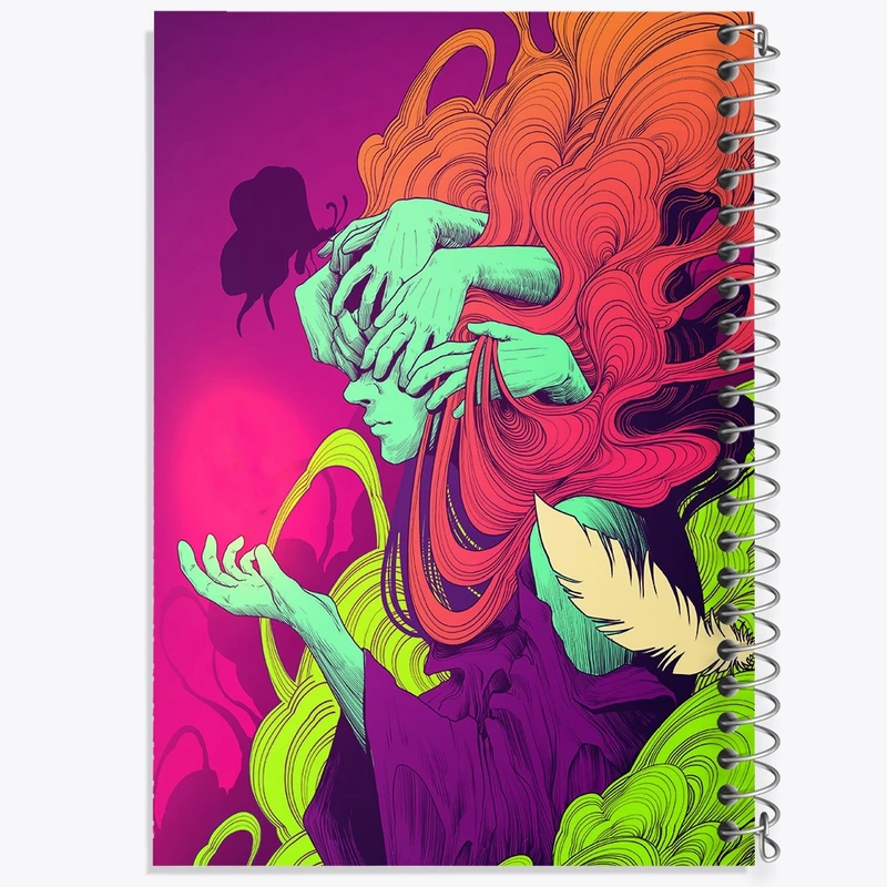 دفتر لیست خرید 50 برگ خندالو طرح انتزاعی کد F4767