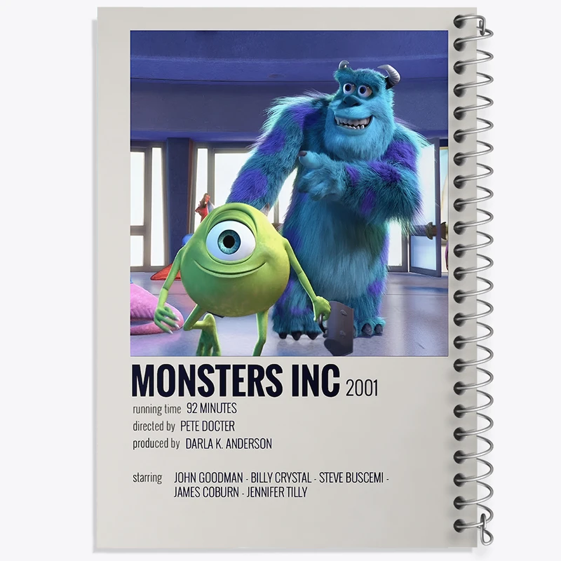 دفتر مشق 100 برگ خندالو طرح کارخانه هیولا ها (Monsters, Inc) کد F13128
