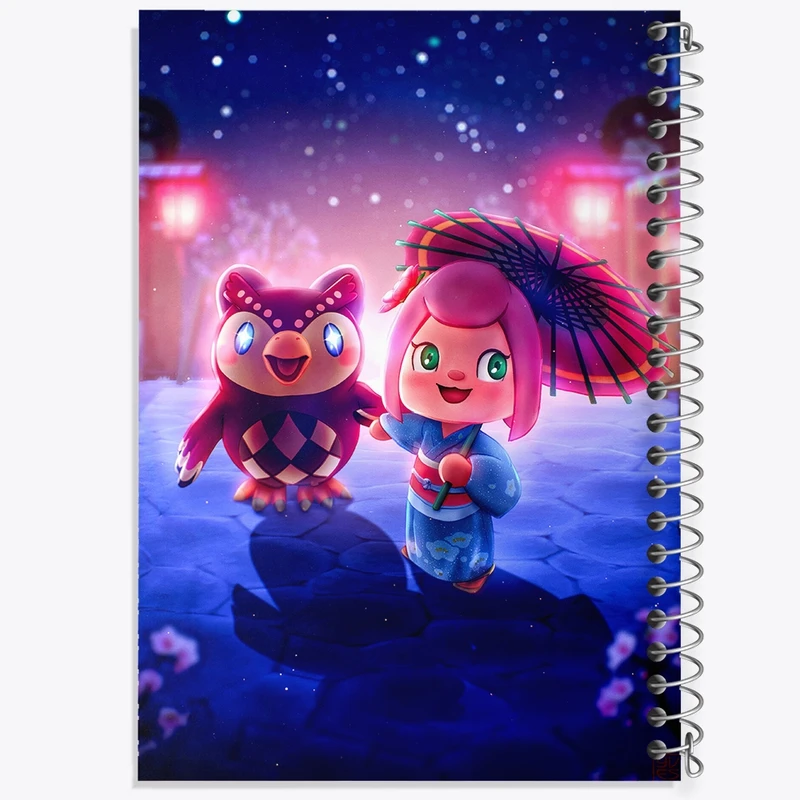 دفتر طراحی 50 برگ خندالو طرح بازی انیمال کراسینگ (Animal Crossing) کد 32673