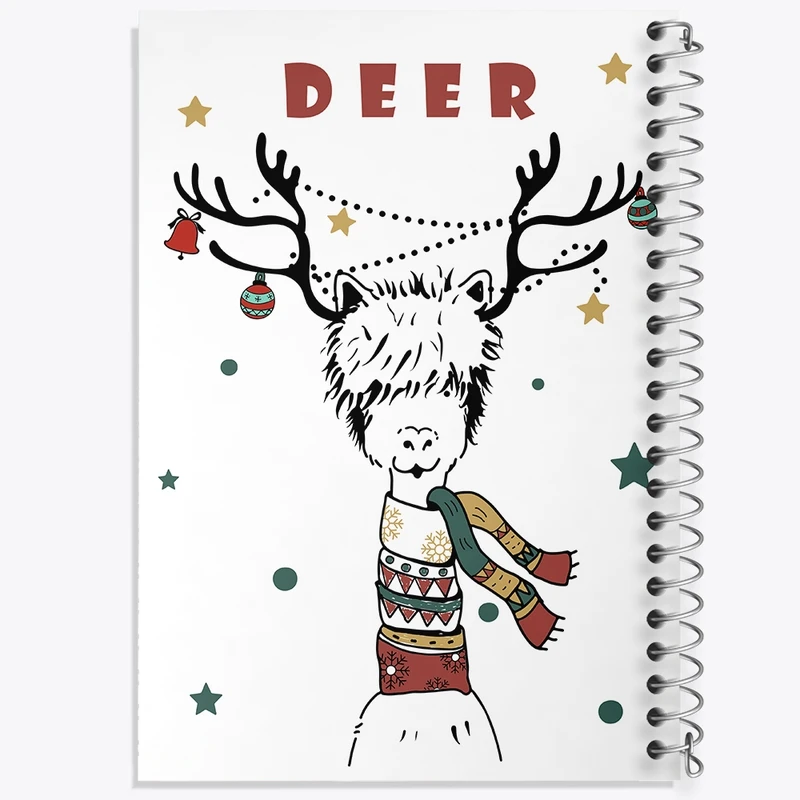 دفتر طراحی 50 برگ خندالو طرح لاما کیوت کد N2527