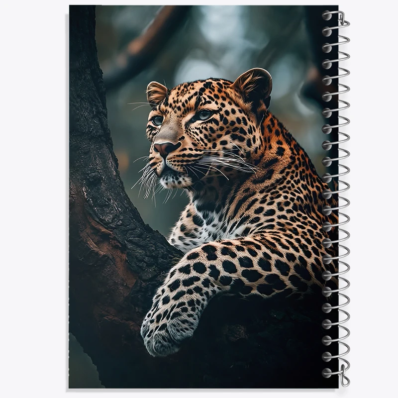 دفتر مشق 100 برگ خندالو طرح پلنگ کد F12574