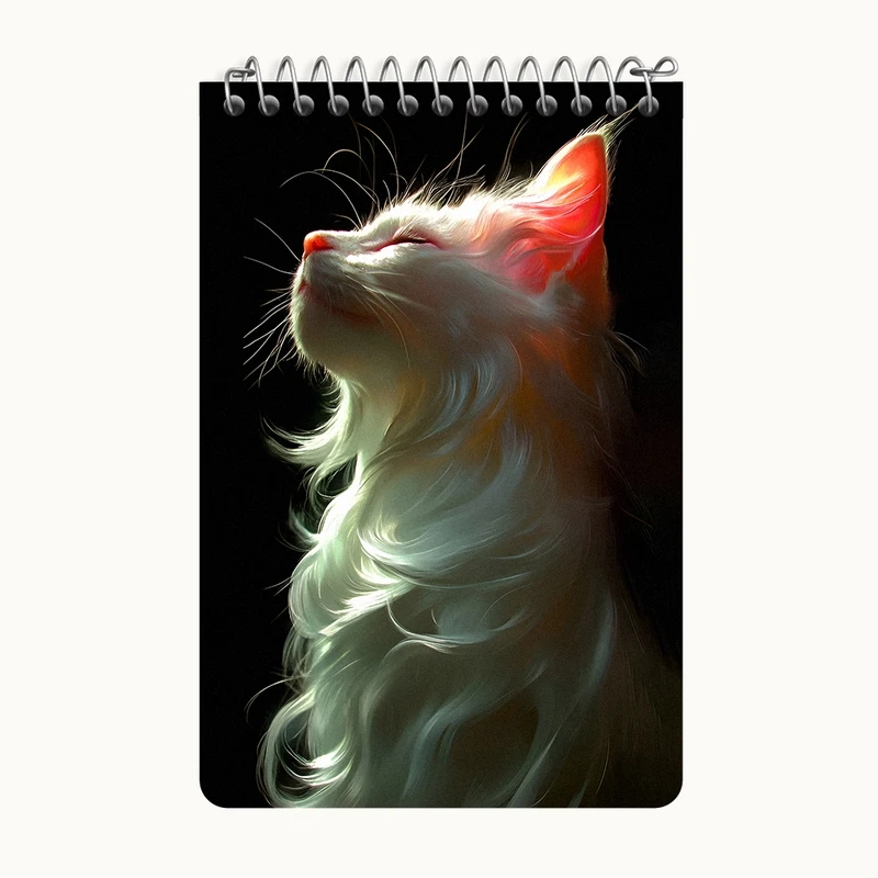 دفتر یادداشت 50 برگ خندالو طرح گربه کد F8569