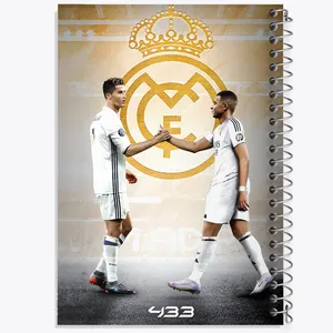 دفتر مشق 100 برگ خندالو طرح کریستیانو رونالدو و امباپه کد F14267