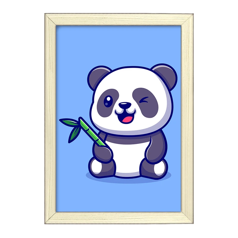 تابلو خندالو طرح حیوانات بامزه پاندا کد 25420