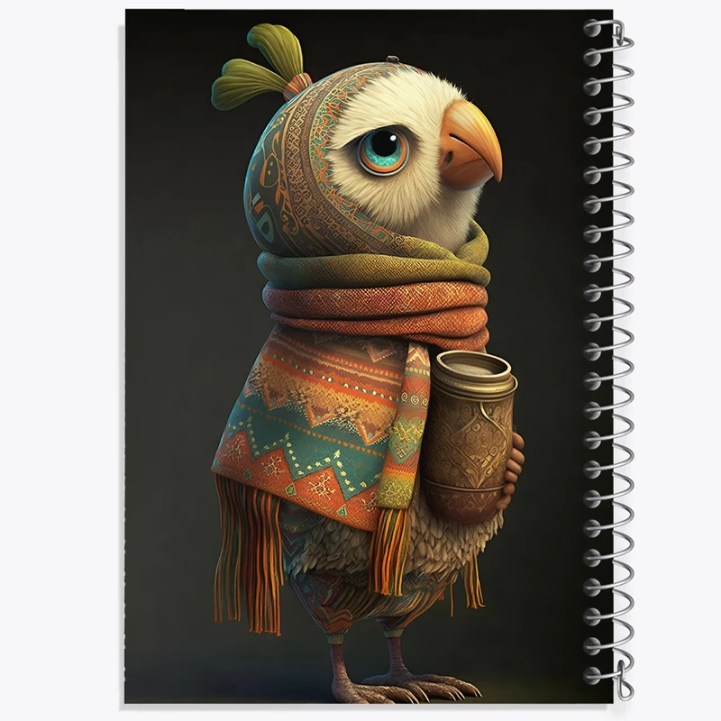 دفتر ژورنال نویسی 50 برگ خندالو مدل نقطه ای طرح عقاب کد F10734