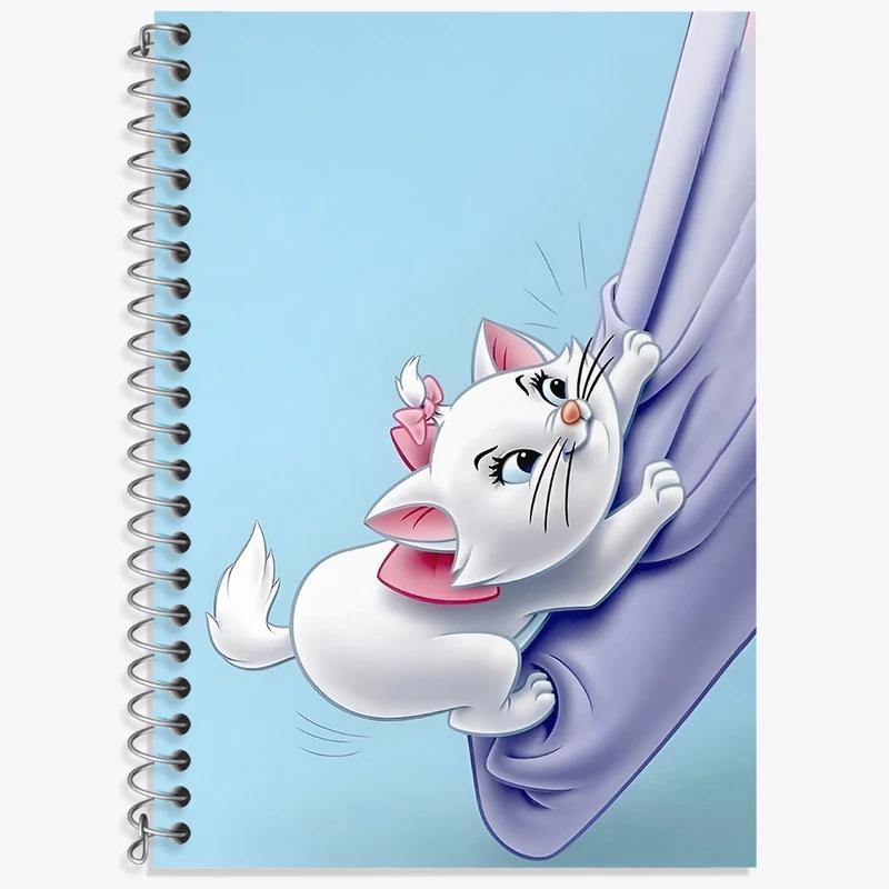 دفتر زبان 50 برگ خندالو مدل سه خط طرح گربه های اشرافی کد N6381