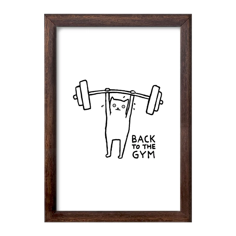 تابلو خندالو طرح گربه ورزشکار کد 29293