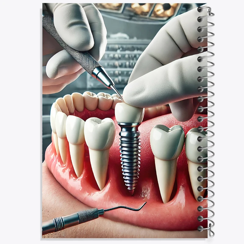 دفتر مشق 50 برگ خندالو طرح دندان و دندان پزشکی کد F9827