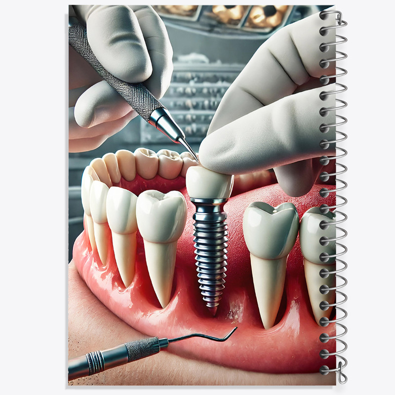 دفتر مشق 100 برگ خندالو طرح دندان و دندان پزشکی کد F9827