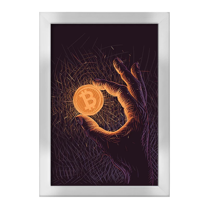 تابلو خندالو طرح بیت کوین (Bitcoin) کد F2493