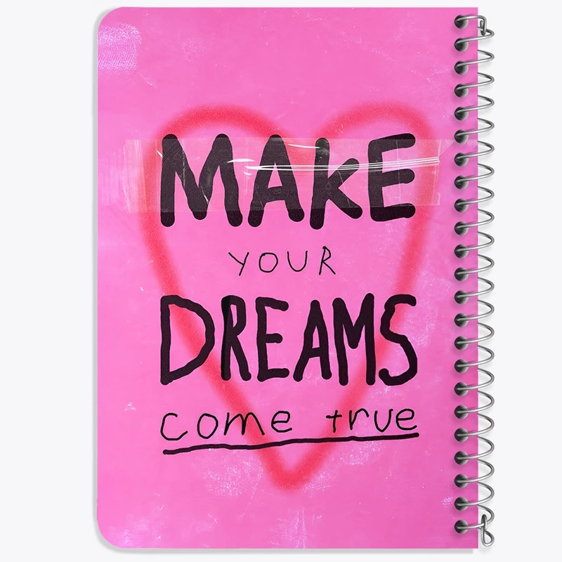 دفتر یادداشت 50 برگ خندالو طرح Make Your Dreams Come True کد N2639