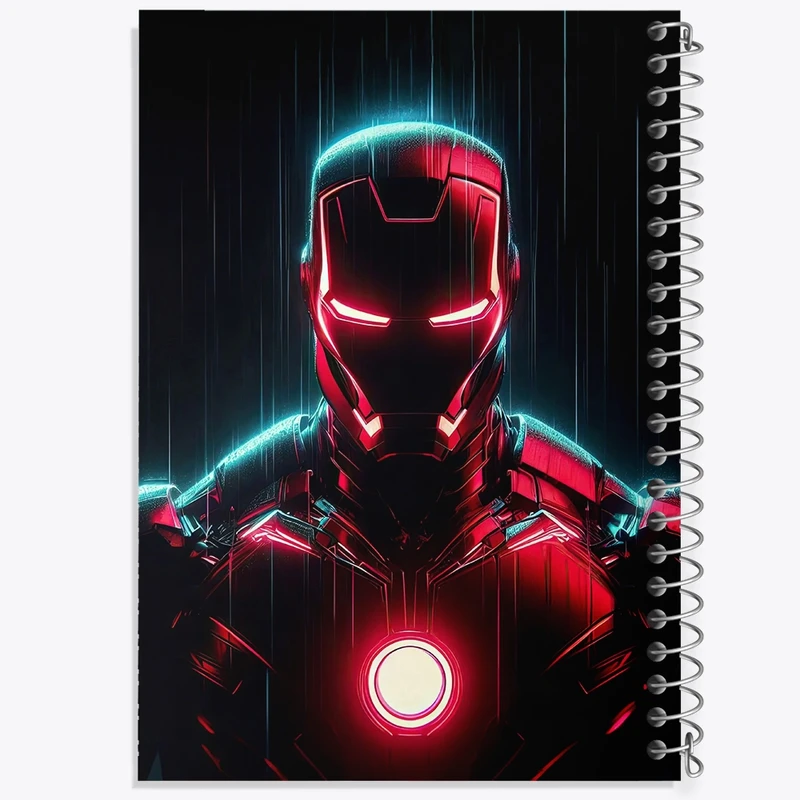 دفتر لیست خرید 50 برگ خندالو طرح مرد آهنی (Iron Man Marvel) کد N7922