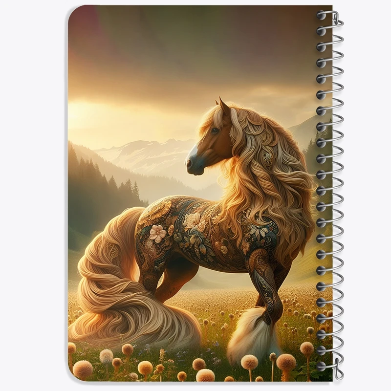 دفتر یادداشت 50 برگ خندالو طرح اسب کد F5894