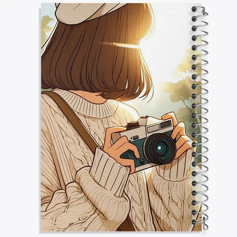 دفتر لیست خرید 50 برگ خندالو طرح دختر عکاس کد F3142