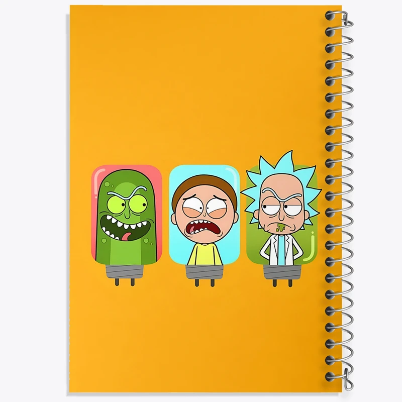 دفتر مشق 50 برگ خندالو طرح ریک و مورتی (Rick and Morty) کد F4012