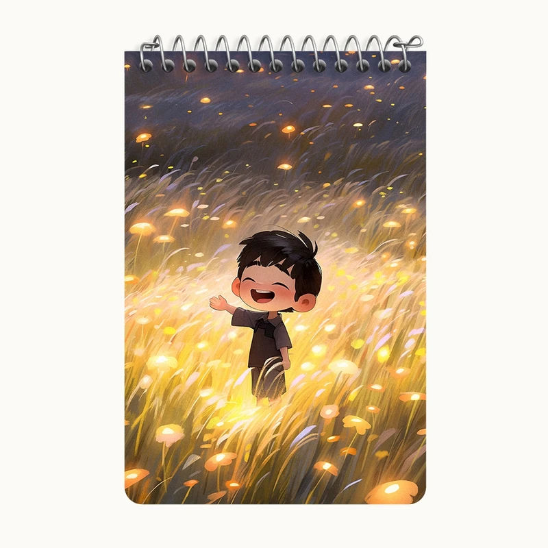 دفتر یادداشت 50 برگ خندالو طرح پسر بازیگوش کد F10994