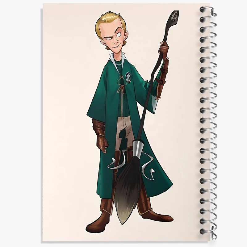 دفتر طراحی 50 برگ خندالو طرح مالفوی هری پاتر (Harry Potter) کد N2458