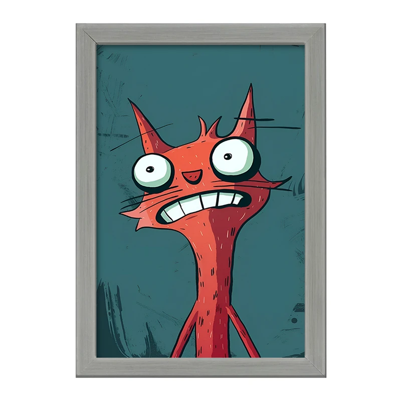 تابلو خندالو طرح گربه کد F10140