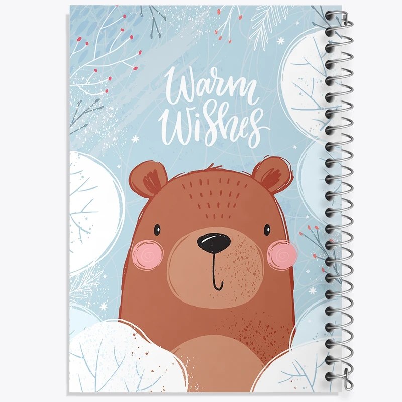 دفتر طراحی 50 برگ خندالو طرح خرس بامزه کد N512