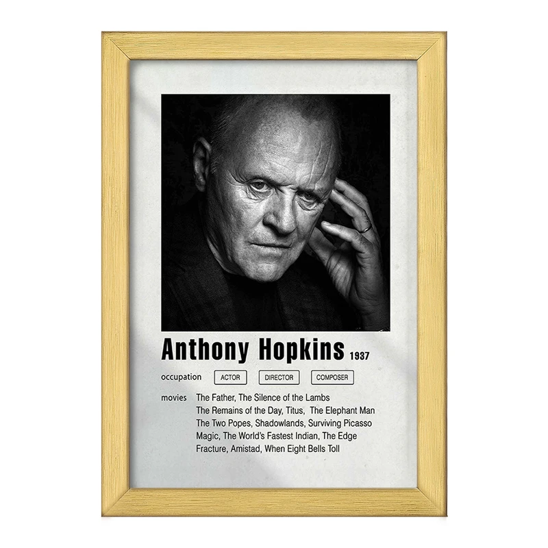 تابلو خندالو طرح آنتونی هاپکینز (Anthony Hopkins) کد F11209